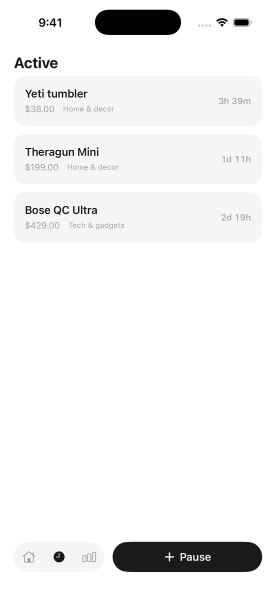 Active pauses with timers
